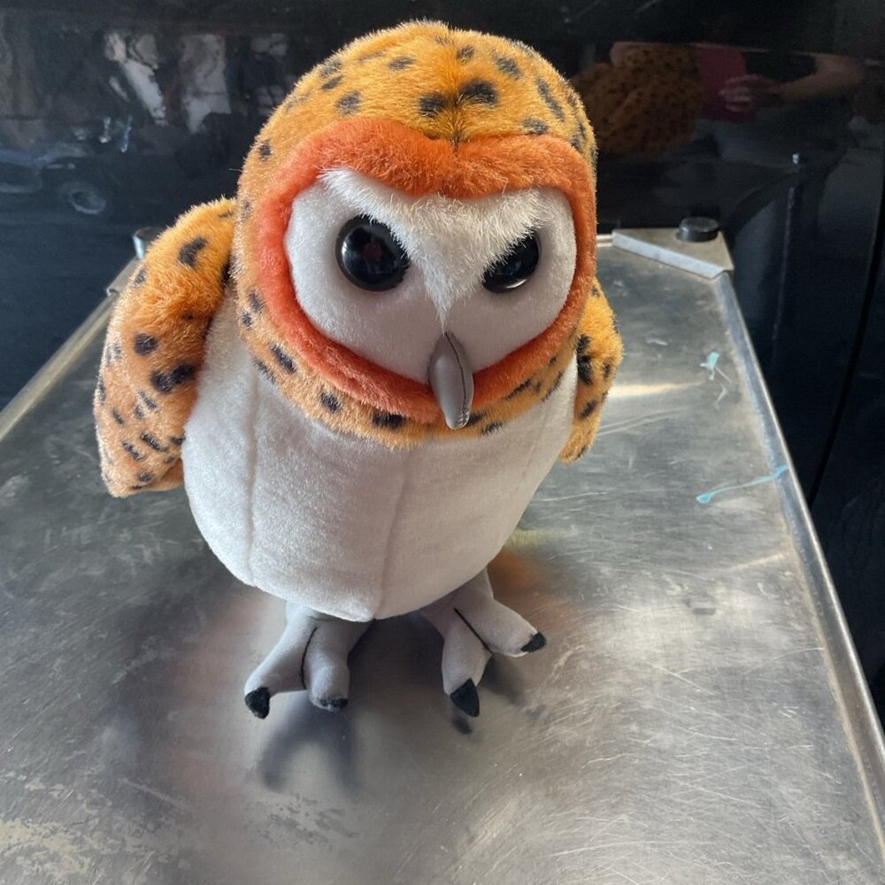 Vintage 2000 Wild Republic Audubon K&M Barn Owl Plush Stuffed Animal No Sound